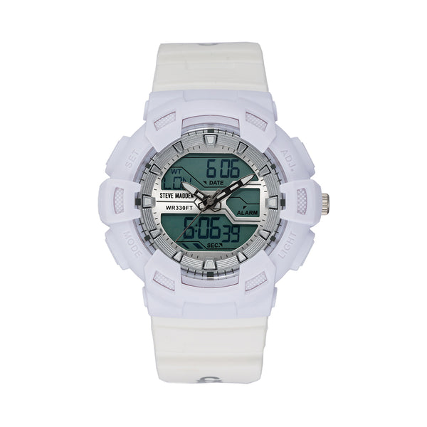 OVERSIZED SPORT WATCH WHITE